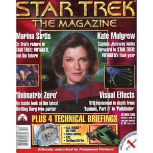 Star Trek The Magazine 2000 October Kate Mulgrew Marina Sirtis Janeway Troy  C9